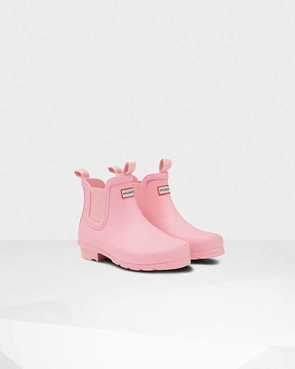 Bottes Chelsea Hunter Original Grands Enfant Rose ADWQEKL-75